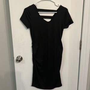 Full Moon black maternity dress